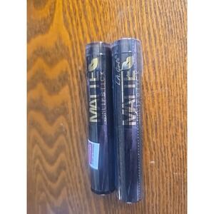 2x L.A. Girl Matte Flat Velvet Lipstick, Raven GLC826